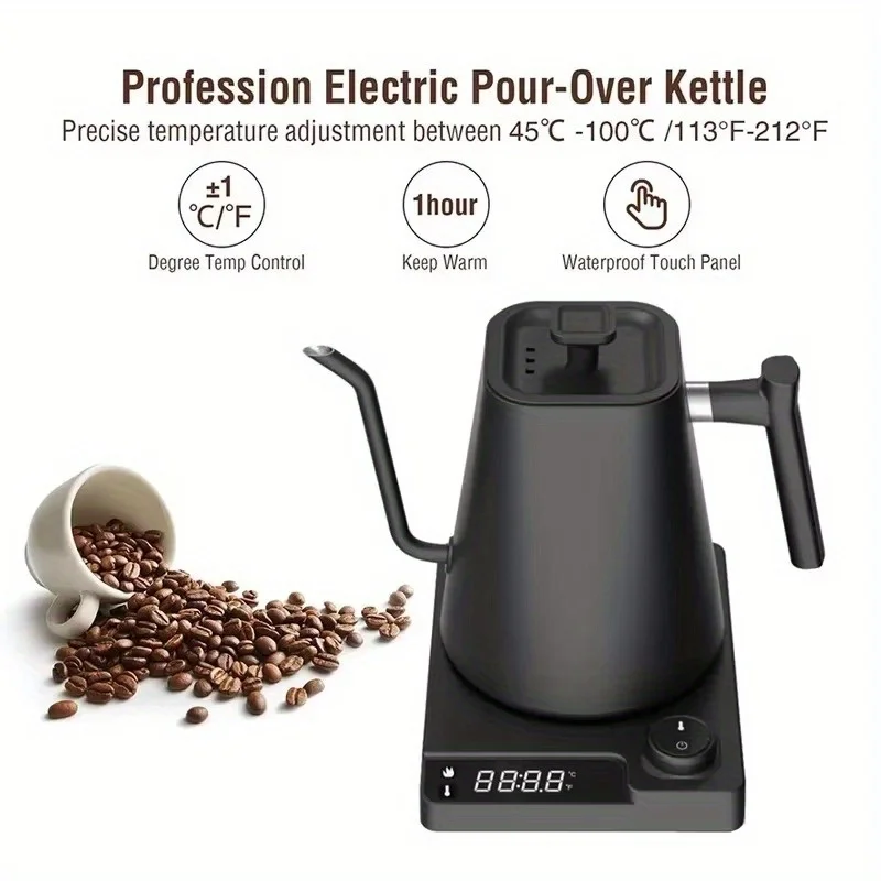 Electric Kettle Gooseneck - 1pc Gooseneck Electric Kettle - Intelligent