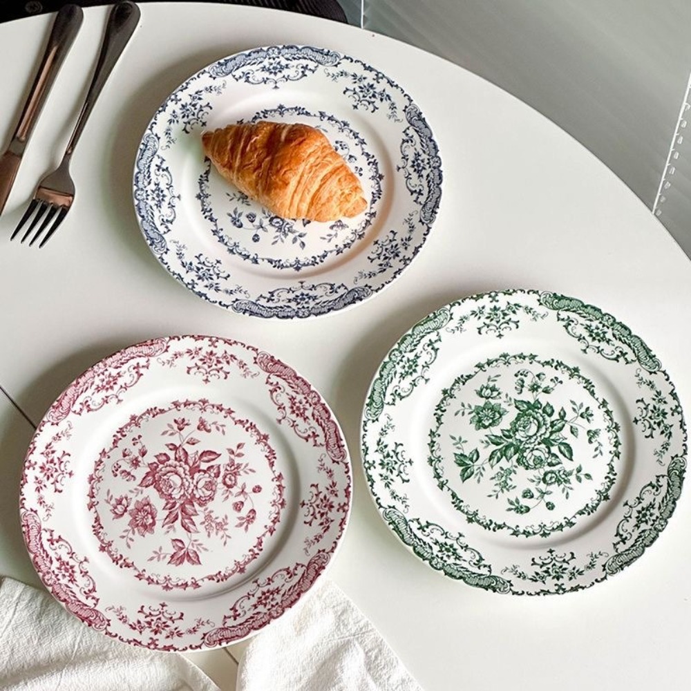 Kitchen Appliances Luxury - Dinner Set Retro Nordic Flower Pattern