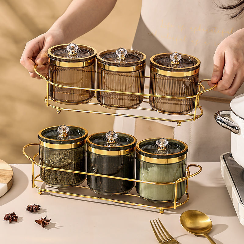 Kitchen Appliances Luxury - Luxury Kitchen Spice Jar Metal Storage