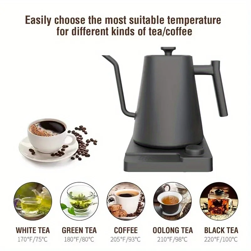 1pc Gooseneck Electric Kettle  - Electric Kettle Gooseneck review and price