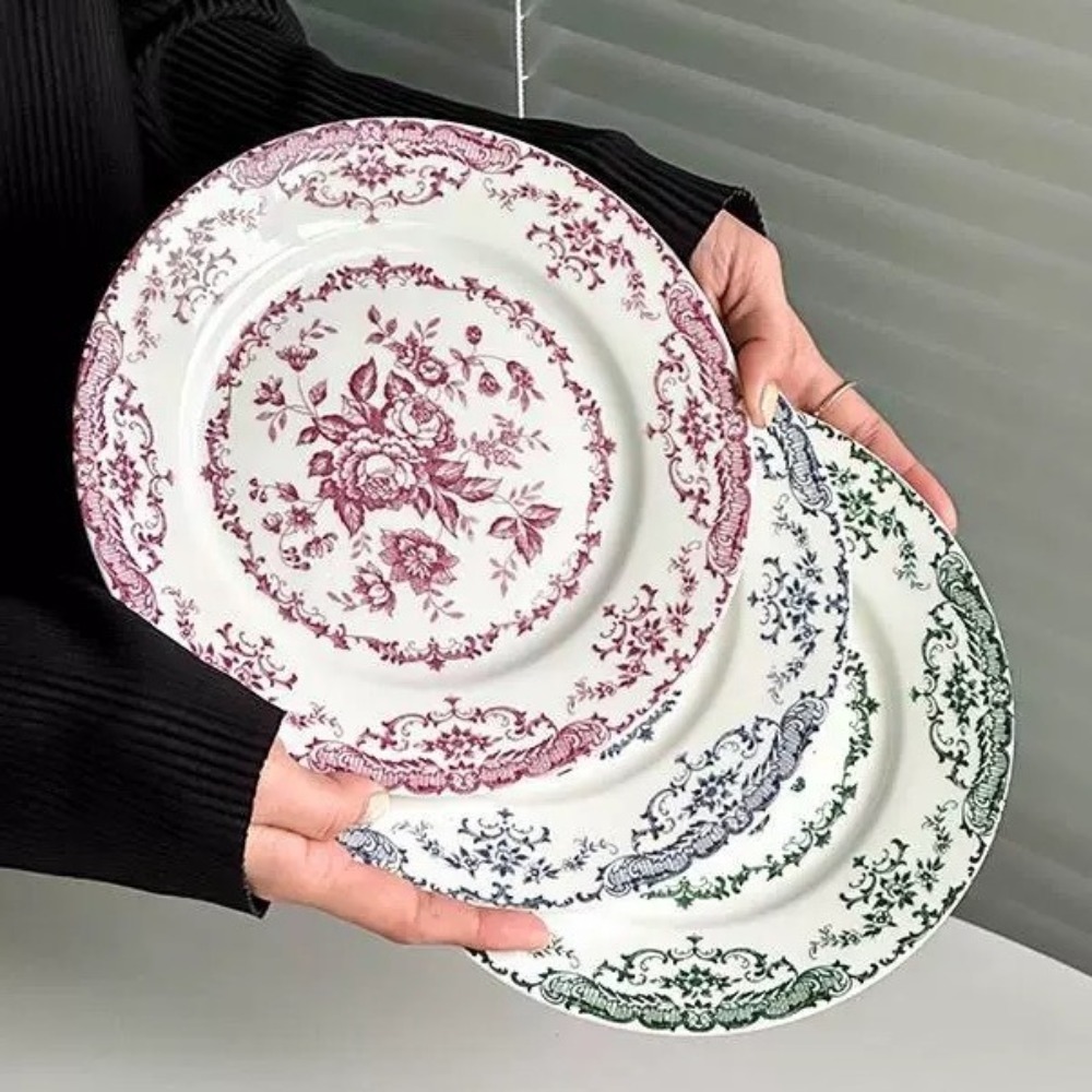 Dinner Set Retro Nordic Flower - Kitchen Appliances Luxury review and price