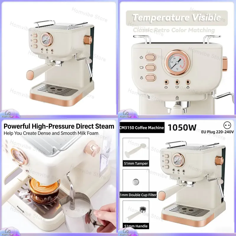 20 Bar Semi-Automatic Espresso - Milk Frother Automatic review and price
