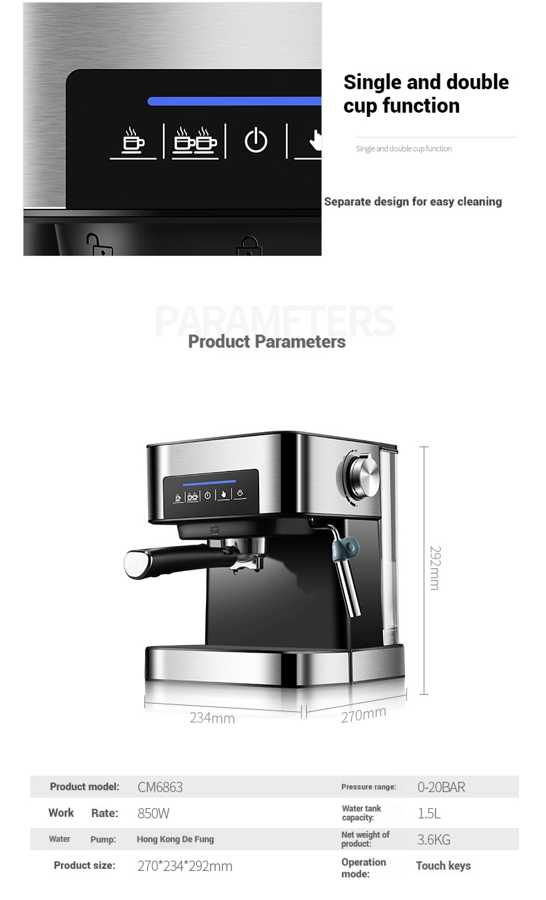 Small Home Office Italian Espr - Milk Frother Automatic review and price