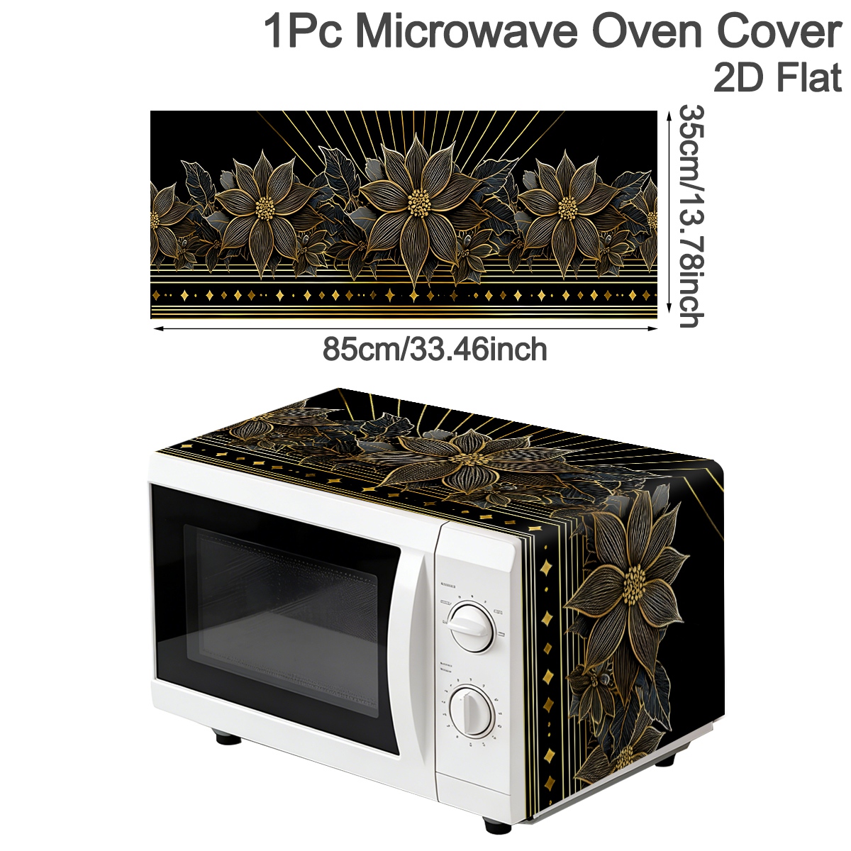 Luxury Black Gold Floral Micro - Kitchen Appliances Luxury review and price