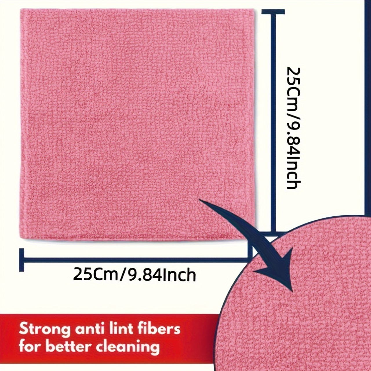 1-50Pcs Light Pink Microfiber  - Kitchen Appliances For Home review and price