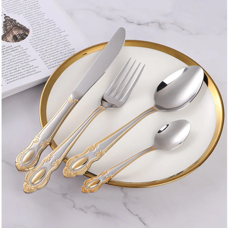 Golden Cutlery Set,Luxury Retr - Kitchen Appliances Luxury review and price