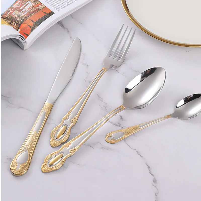 Golden Cutlery Set,Luxury Retr - Kitchen Appliances Luxury review and price