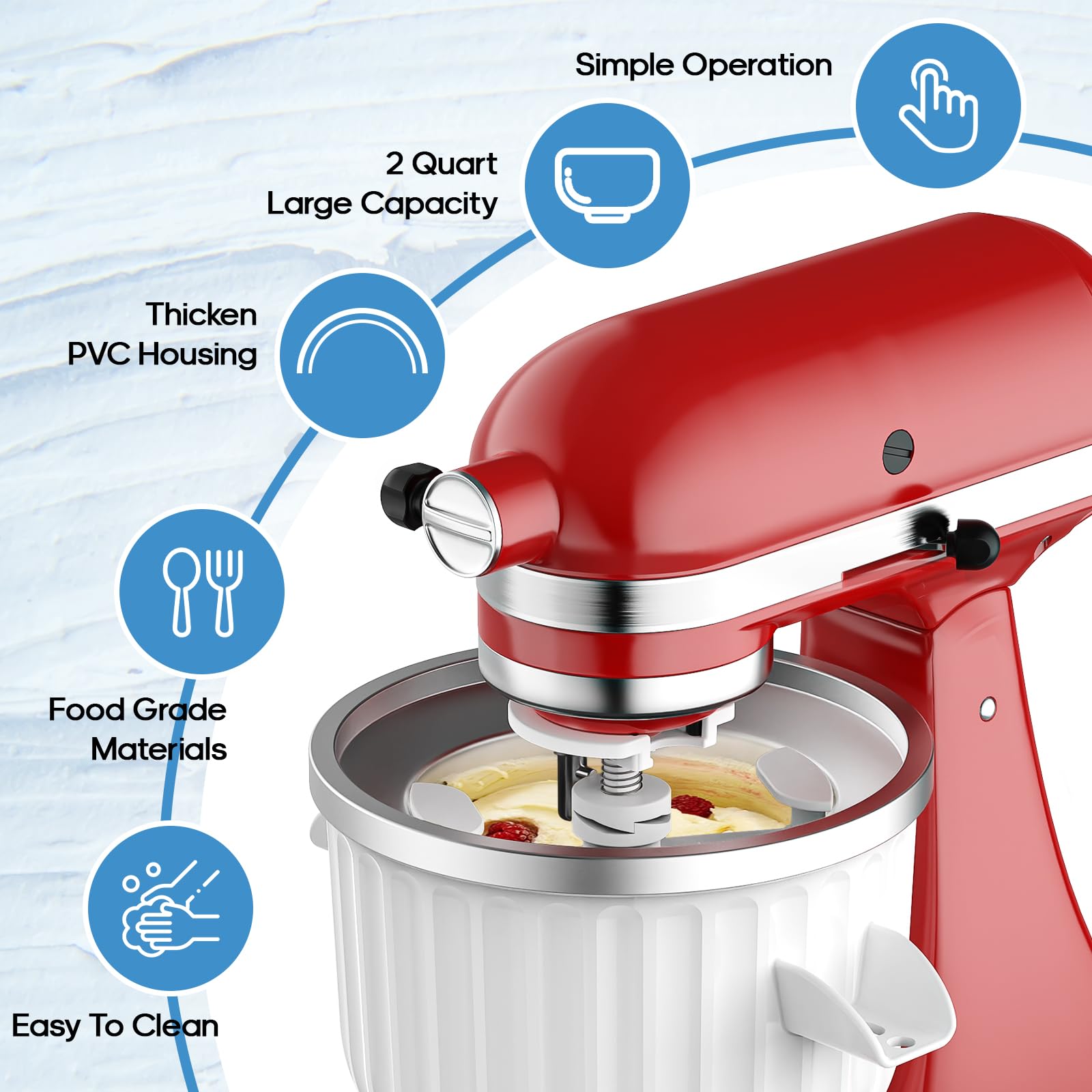2 Quart Ice Cream Maker Attach - Kitchen Appliances Germany review and price